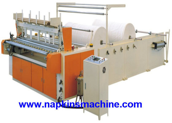 1400mm عرض PLC شاشة تعمل باللمس آلة تحويل ورق التواليت