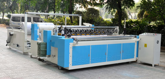 PLC Control Big Jumbo Roll ورق التواليت ماكينة