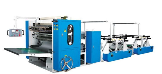 7.5KW JOG خط إنتاج مناديل الوجه مع آلات التعبئة