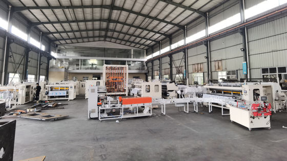 3500mm عرض 11KW آلة لف ورق التواليت 400m / Min مع التغليف