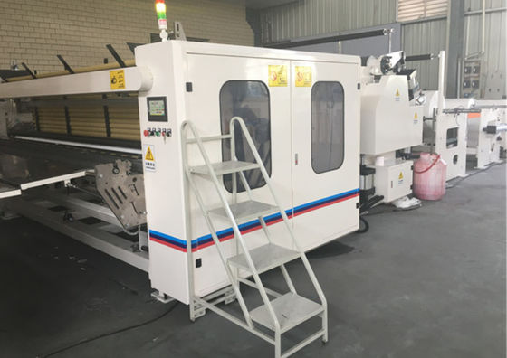 HMI 3500mm عرض مناديل المرحاض ماكينة 76 مم لفة سيمنز PLC